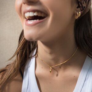 Monica Vinader 18k Gold Vermeil Fiji Bud Pendant Charm